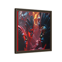 Load image into Gallery viewer, Vibrant Tribal Art Canvas Print - Framed Multi-Color Decor