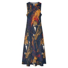 Load image into Gallery viewer, Rich & Rich Women's Jazz Royale Saxophone Sleeveless Maxi Dress with Pockets - Rich and Rich Homeopportunities