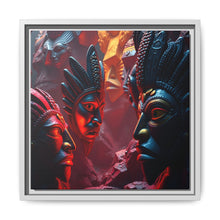 Load image into Gallery viewer, Vibrant Tribal Art Canvas Print - Framed Multi-Color Decor