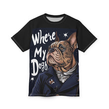 Load image into Gallery viewer, R&RH Stylish Unisex Tee - 'Where My Dogs' Design for Dog Lovers