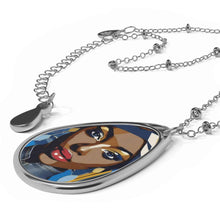 Load image into Gallery viewer, Rich and Rich Blue Oval Women's Necklace