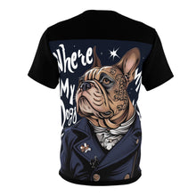 Load image into Gallery viewer, R&RH Stylish Unisex Tee - 'Where My Dogs' Design for Dog Lovers
