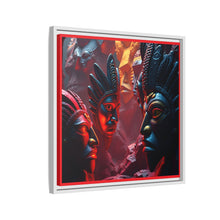 Load image into Gallery viewer, Vibrant Tribal Art Canvas Print - Framed Multi-Color Decor