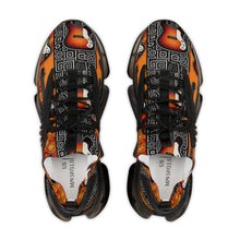 Load image into Gallery viewer, Guitar Flame Mesh Sneakers — Men’s Athletic Casual Shoes with Vintage Guitar Print - Rich and Rich Homeopportunities