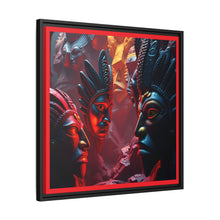 Load image into Gallery viewer, Vibrant Tribal Art Canvas Print - Framed Multi-Color Decor