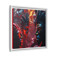 Load image into Gallery viewer, Vibrant Tribal Art Canvas Print - Framed Multi-Color Decor