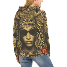 Load image into Gallery viewer, Rich and Rich Retro-Inspired Mixed Media Women's Brown Caricature Hoodie