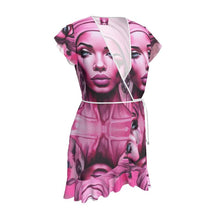 Load image into Gallery viewer, R&RH 'Her Eyes' Pink Designer Tea Dress