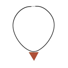 Load image into Gallery viewer, Orange Feng Shui Inspired Wooden Pendant Geometric Shapes