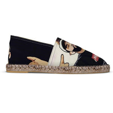 Load image into Gallery viewer, Mghty Unisex Caricature Black Espadrilles