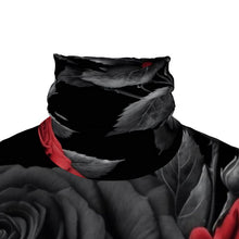 Load image into Gallery viewer, Rich and Rich BlackRedRose Men's Black Turtleneck | Designer Slim-Fit Roll Neck Shirt - Rich and Rich Homeopportunities