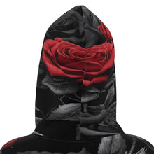 Load image into Gallery viewer, Rich and Rich BlackRedRose Women's Hoodie Dress - Rich and Rich Homeopportunities