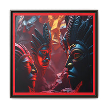 Load image into Gallery viewer, Vibrant Tribal Art Canvas Print - Framed Multi-Color Decor