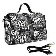 Load image into Gallery viewer, Rich and Rich Women's Fly Girl Leather Black Satchel Bag - Rich and Rich Homeopportunities