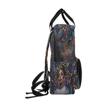 Load image into Gallery viewer, Rich and Rich The Hustle Is Real Graffiti Designer Twin Handle Backpack - Rich and Rich Homeopportunities