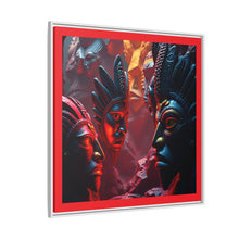 Load image into Gallery viewer, Vibrant Tribal Art Canvas Print - Framed Multi-Color Decor