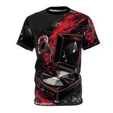 Load image into Gallery viewer, R&RH Musical Player Unisex Black Tee - Edgy  Graphic T-Shirt