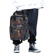 Load image into Gallery viewer, Rich and Rich The Hustle Is Real Graffiti Designer Twin Handle Backpack - Rich and Rich Homeopportunities