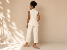 Load image into Gallery viewer, Rich and Rich Orange Abstract Unisex Espadrilles | Artistic Handmade Casual Shoes for Men and Women - Rich and Rich Homeopportunities
