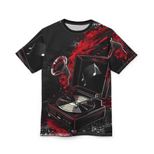 Load image into Gallery viewer, R&RH Musical Player Unisex Black Tee - Edgy  Graphic T-Shirt