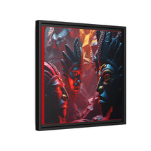 Load image into Gallery viewer, Vibrant Tribal Art Canvas Print - Framed Multi-Color Decor