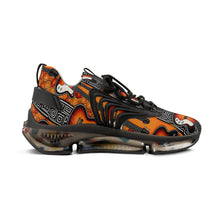Load image into Gallery viewer, Guitar Flame Mesh Sneakers — Men’s Athletic Casual Shoes with Vintage Guitar Print - Rich and Rich Homeopportunities