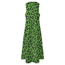Load image into Gallery viewer, Rich & Rich Emerald Leopard Statement Sleeveless Maxi Dress with Pockets Sleeveless Long Dress (GQ) - Rich and Rich Homeopportunities