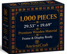 Load image into Gallery viewer, AncientCraft β The Rhythm: Juba Dance | 1000-Piece Wooden West African Mosaic Jigsaw Puzzle - Rich and Rich Homeopportunities