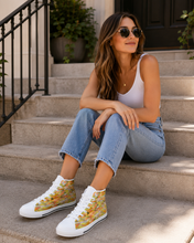 Load image into Gallery viewer, Rich and Rich Golden Muse Women's High-Top Sneakers