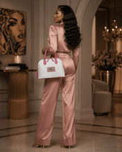 Load image into Gallery viewer, Rich and Rich TatooFushion Women’s Italian Leather Pink and White Designer Luxury Bag - Rich and Rich Homeopportunities