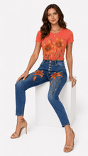 Load image into Gallery viewer, Tiger Lilies Graphic Denim & Tee Set - Rich and Rich Homeopportunities