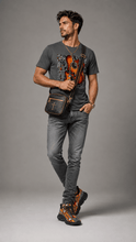Load image into Gallery viewer, Rich and Rich Men's Guitar Orange Twisted Sole Suede Look Sneakers - Rich and Rich Homeopportunities