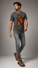 Load image into Gallery viewer, Rich and Rich Men's Guitar Orange Twisted Sole Suede Look Sneakers - Rich and Rich Homeopportunities