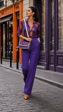 Load image into Gallery viewer, Rich & Rich Purple Passion Botanical Flap Shoulder Handbag - Rich and Rich Homeopportunities