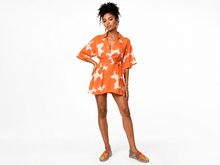 Load image into Gallery viewer, Rich and Rich Orange Abstract Unisex Espadrilles | Artistic Handmade Casual Shoes for Men and Women - Rich and Rich Homeopportunities