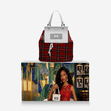 Load image into Gallery viewer, Rich and Rich CheckeredRealities Red Women’s Italian Leather Luxury Bag - Rich and Rich Homeopportunities