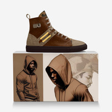 Load image into Gallery viewer, Rich and Rich Brown OtherandHer Basketball Metal High-Top Sneakers