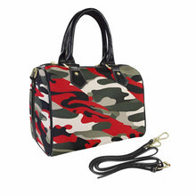 Load image into Gallery viewer, R&RH Red and Green Camouflage Women's PU leather Handbag
