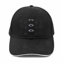 Load image into Gallery viewer, R&RH Geometric Sandwich Peak Unisex Black Cap