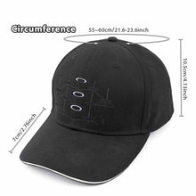 Load image into Gallery viewer, R&RH Geometric Sandwich Peak Unisex Black Cap