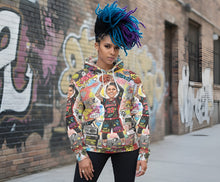 Load image into Gallery viewer, Rich and Rich Multicolor Basketball Woman Caricature Hoodie