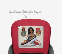 Load image into Gallery viewer, Rich and Rich Saucysass Retro Bold Runner Red and White Women's Sneakers