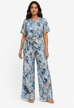 Load image into Gallery viewer, Rich & Rich Women's Blue Bird Side-Tie Top & Wide-Leg Pants Set - Rich and Rich Homeopportunities