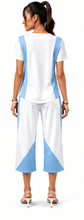 Load image into Gallery viewer, Rich & Rich Skyline Blue Motion Short Sleeve Cropped Wide-Leg Set - Rich and Rich Homeopportunities