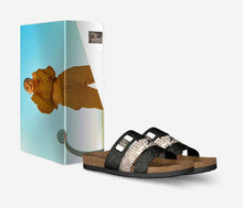 Load image into Gallery viewer, Richandrichbiz Womens Stripe Sandal with Caricature - Rich and Rich Homeopportunities