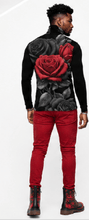 Load image into Gallery viewer, Rich and Rich BlackRedRose Men's Black Turtleneck | Designer Slim-Fit Roll Neck Shirt - Rich and Rich Homeopportunities