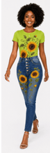 Load image into Gallery viewer, Sunflower Vines Graphic Denim & Tee Set - Rich and Rich Homeopportunities