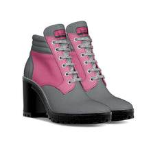 Load image into Gallery viewer, Swagolicious Women's Pink and Gray Boot Heel