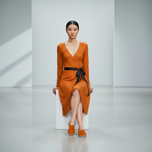 Load image into Gallery viewer, Orange Feng Shui Inspired Espadrilles