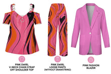 Load image into Gallery viewer, Rich and Rich Pink Swirl Pants Set with Jacket